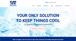 Desktop Screenshot of kleericesupplies.com.au